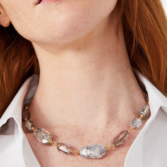 COPY - Kate Spade Treasure Trove Goldtone & Cubic Zirconia Patina Necklace - Picture 1 of 8